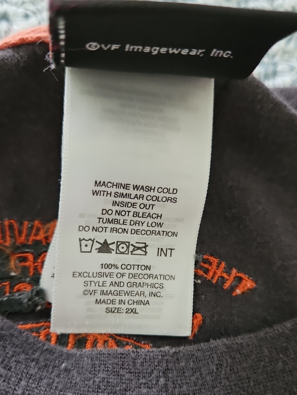 Harley-Davidson Black, White & Orange Motorcycles Graphic Tee - Picture 4 of 5